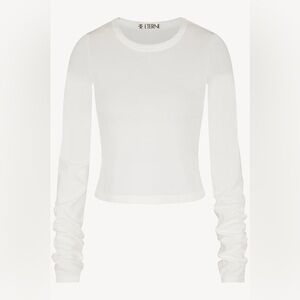 Eterne Long-sleeve Baby Tee in Ivory